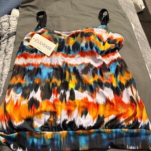 Women's Vibrant Tie-Dye Bikini Top Only